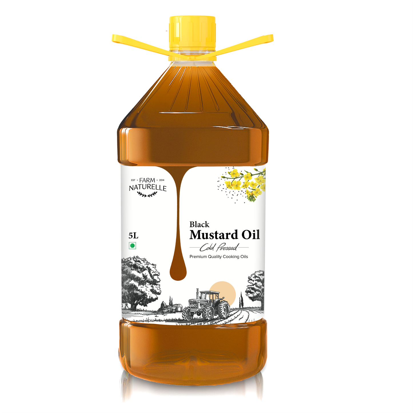 Pure Wood Pressed black Mustard Oil – Best Oil for High-Heat Cooking