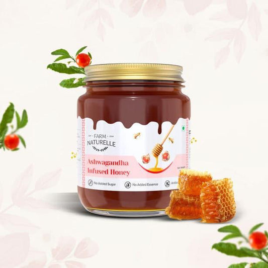 Ashwagandha Infused Honey – Natural blend for stress relief and wellness.