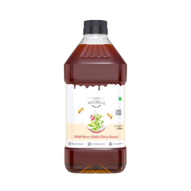 Berry Flora HoneyWild Berry Forest Honey | 100% Pure and Natural | Unprocessed | Highly Nutritious | Rich in Antioxidants | No Artificial Color & Sugar - Farm Naturelle