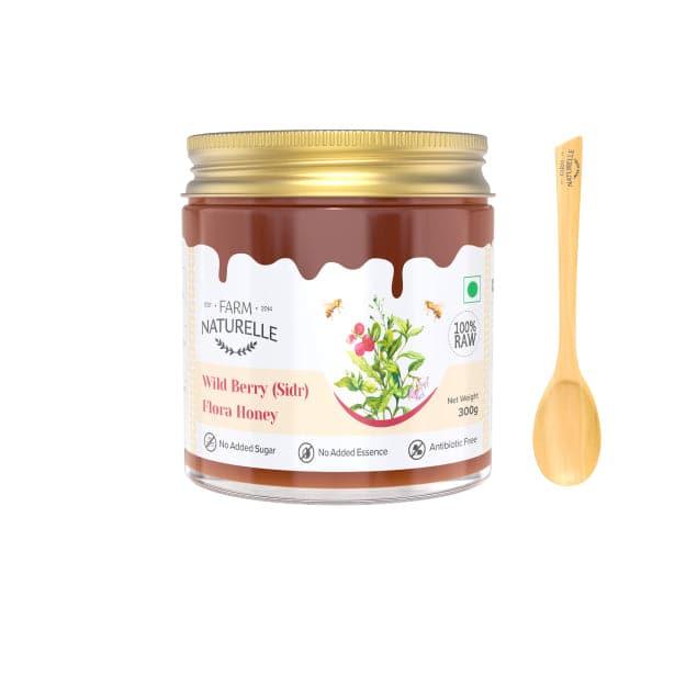 Berry Flora HoneyWild Berry Forest Honey | 100% Pure and Natural | Unprocessed | Highly Nutritious | Rich in Antioxidants | No Artificial Color & Sugar - Farm Naturelle
