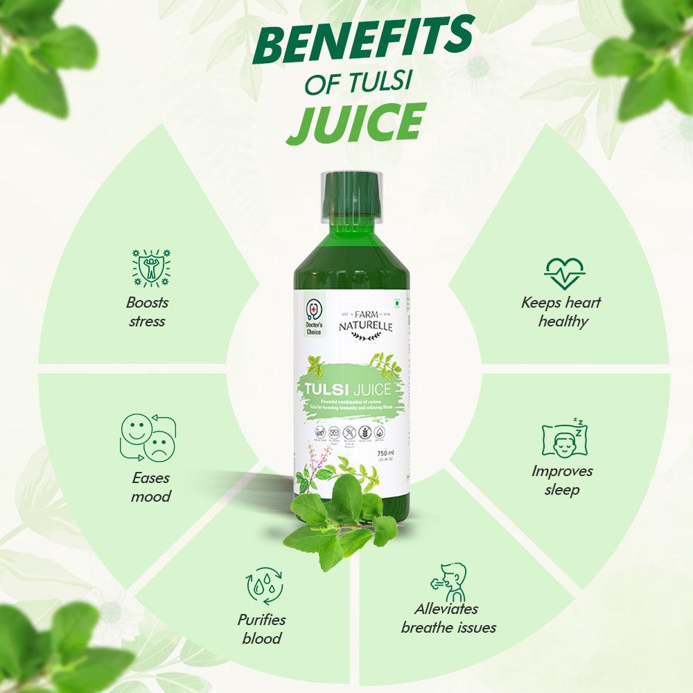 Tulsi Juice 750 ml | Pure Holy Basil Seed Juice for Immunity & Detoxification