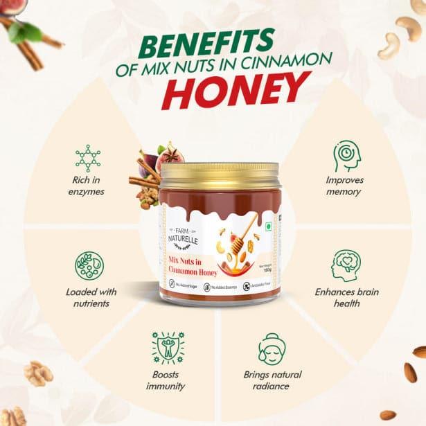 Mix Nut in Cinnamon Honey - Farm Naturelle