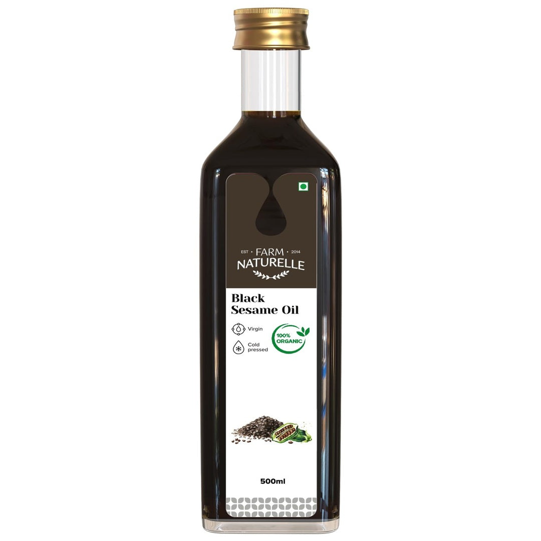 Farm Naturelle - Organic Wood Pressed Black Mustard Oil in Pet bottle in 1000ml| Mustard Oil for Cooking