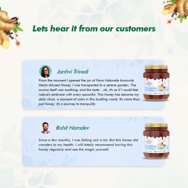 Immunity Herbs Infused Honey - Farm Naturelle