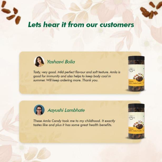 Dried Dry Jaggery Chatpata Amla Candy (Indian Gooseberry)| Export Quality Amla | No Preservative | No Artificial Colour Used - Farm Naturelle