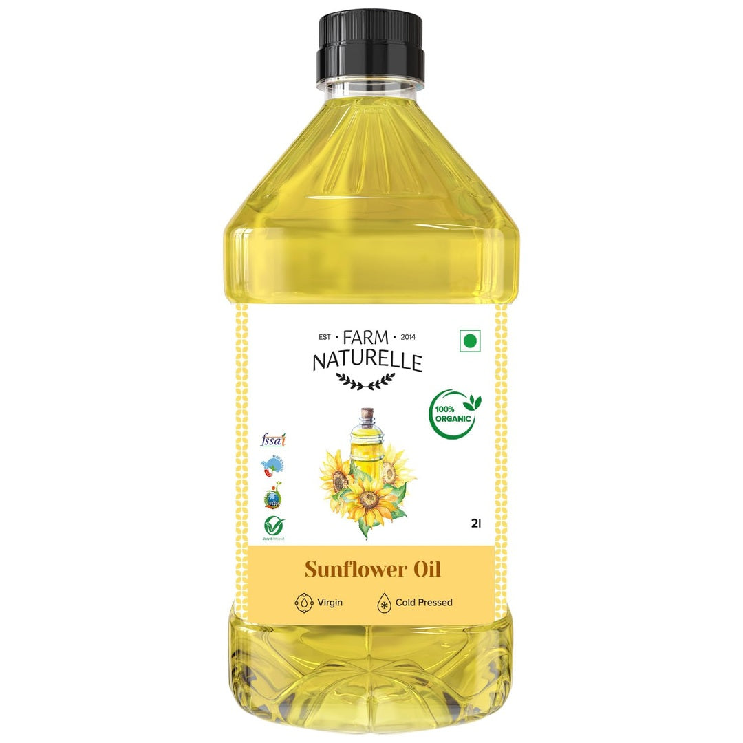 Farm Naturelle - Organic Wood Pressed Black Mustard Oil in Pet bottle in 1000ml| Mustard Oil for Cooking