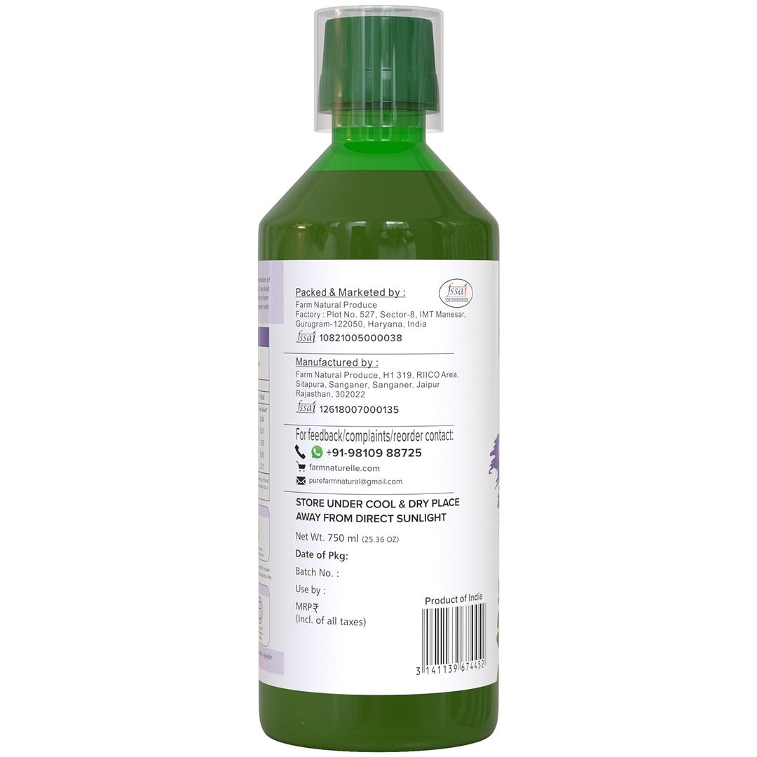 Farm Naturelle Patharchatadi Juice | Kidney Stone Crusher-Breaker Juice | Dissolve Or Break Stone, Patharchatta, Gorju Beej, Punarnava Bark & Ajwain Blend Of Ayurvedic Herbs For Kidney (750ml Pack of 1)