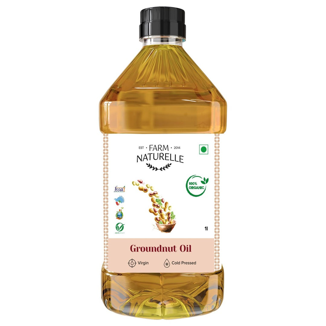 Farm Naturelle - Organic Wood Pressed Black Mustard Oil in Pet bottle in 1000ml| Mustard Oil for Cooking