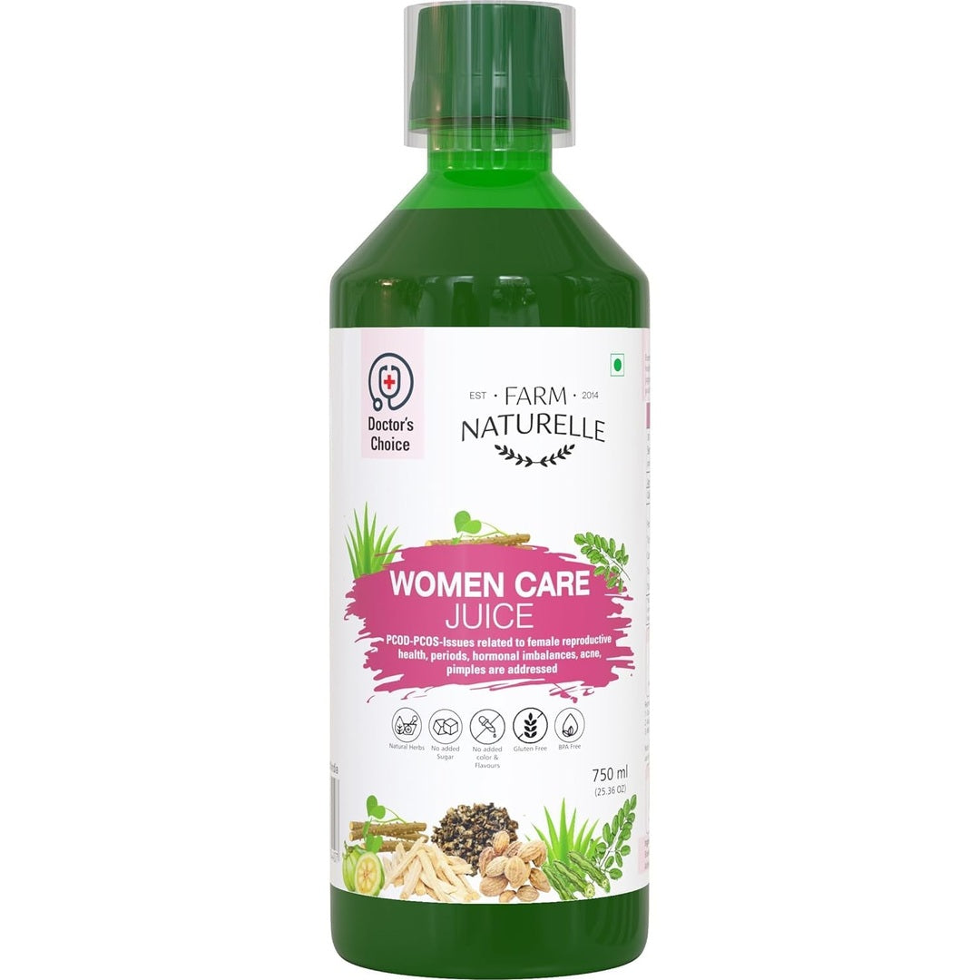 Farm Naturelle - Women's Wellness Juice - 750ml | Herbal Supplement for Hormonal Balance, PCOS and PCOD Management