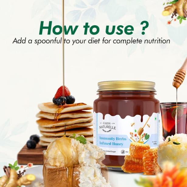 Immunity Herbs Infused Honey - Farm Naturelle