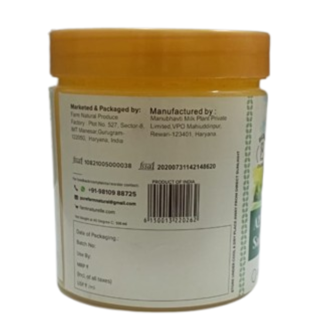 Desi Sahiwal Cow A2 Bilona Ghee (Pet Jar) - Grass-Fed Bilona Method, Grainy and Aromatic