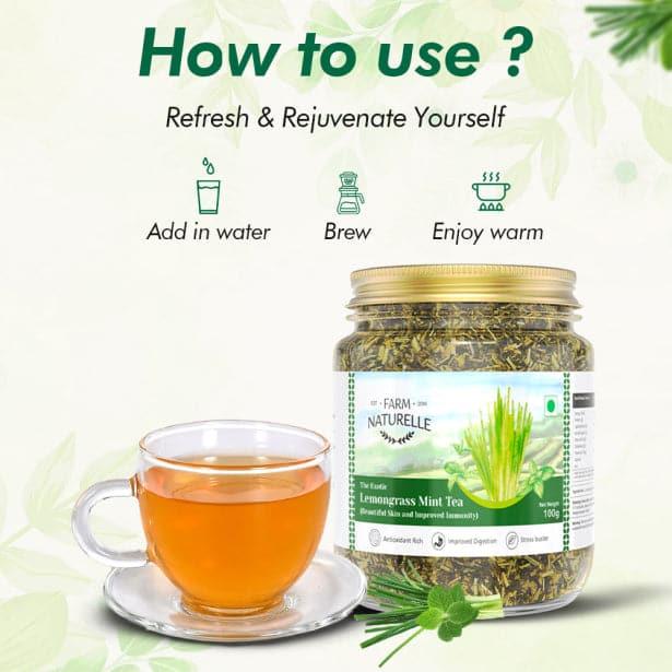 Lemongrass Mint Green Tea - Farm Naturelle