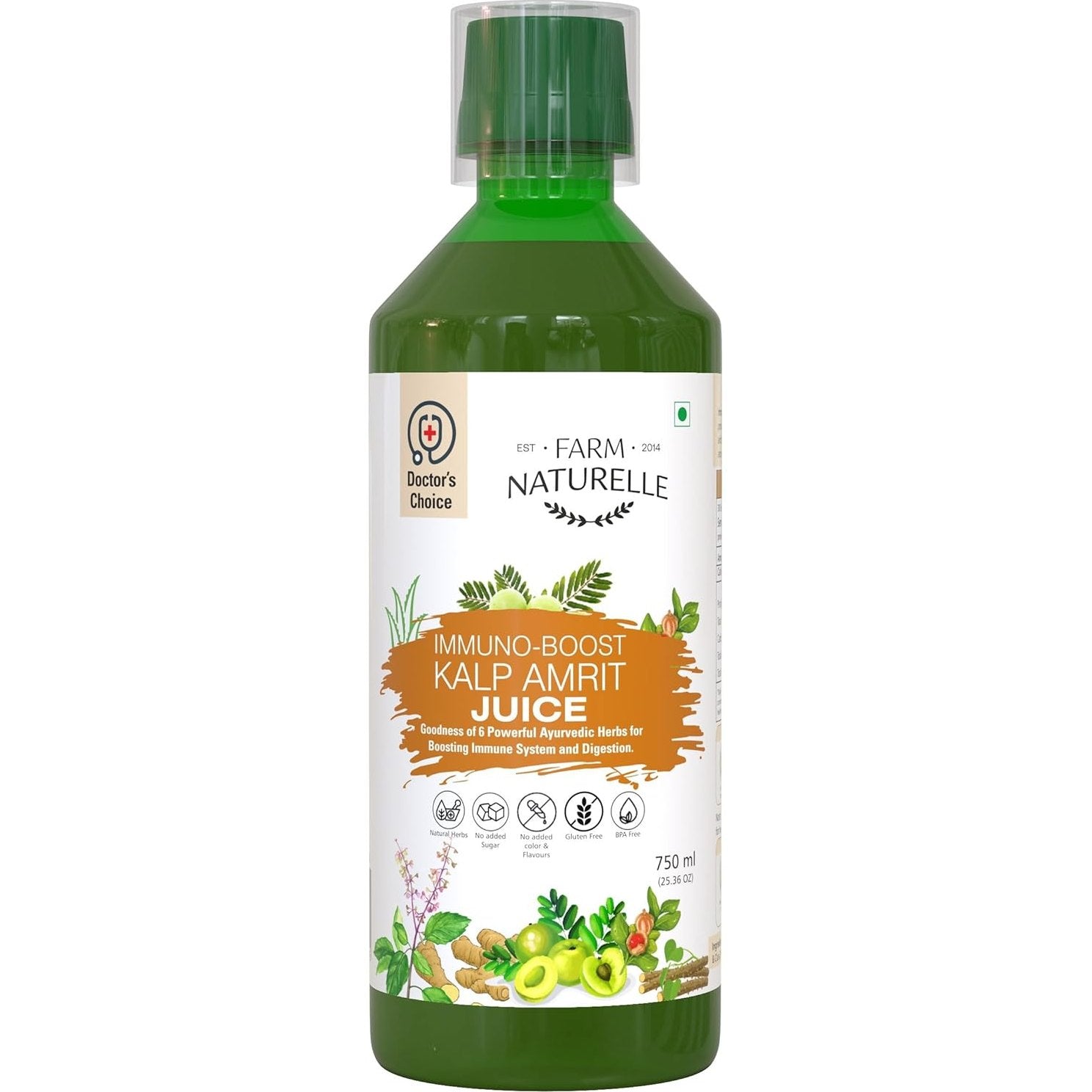 Farm Naturelle - Immuno Boost Juice 750ml | Strengthens the Immune System | Rich in Antioxidants |15 Day's Pack
