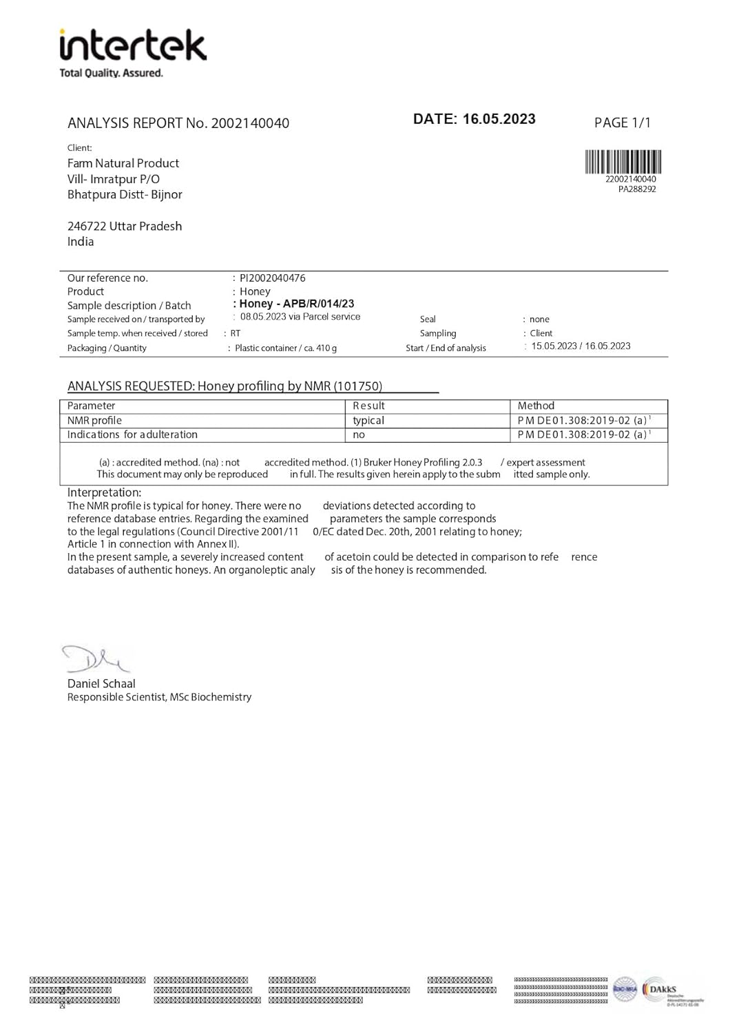Farm Naturelle Eucalyptus Flower Wild Forest (Jungle) Honey 450g |NMR Tested | 100% Pure Honey| Raw & Unfiltered|Unprocessed|Lab Tested Honey In Glass Jar with Engraved Virgin Wooden Spoon|Antioxidant, Anti-inflammatory Honey