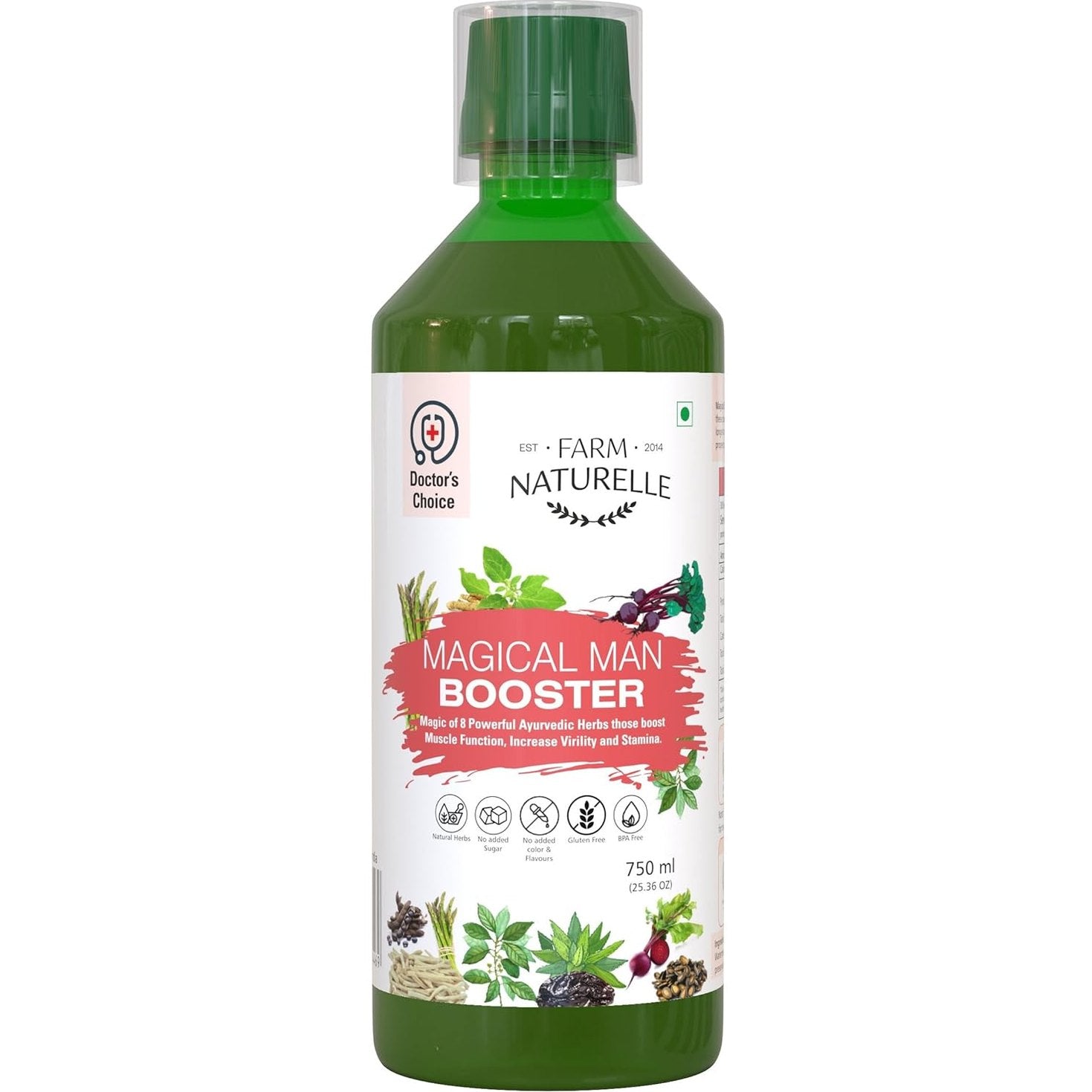 Farm Naturelle - Magical Man Juice 750ml | Supports Men's Health | Boosts Stamina|15 Day's Pack