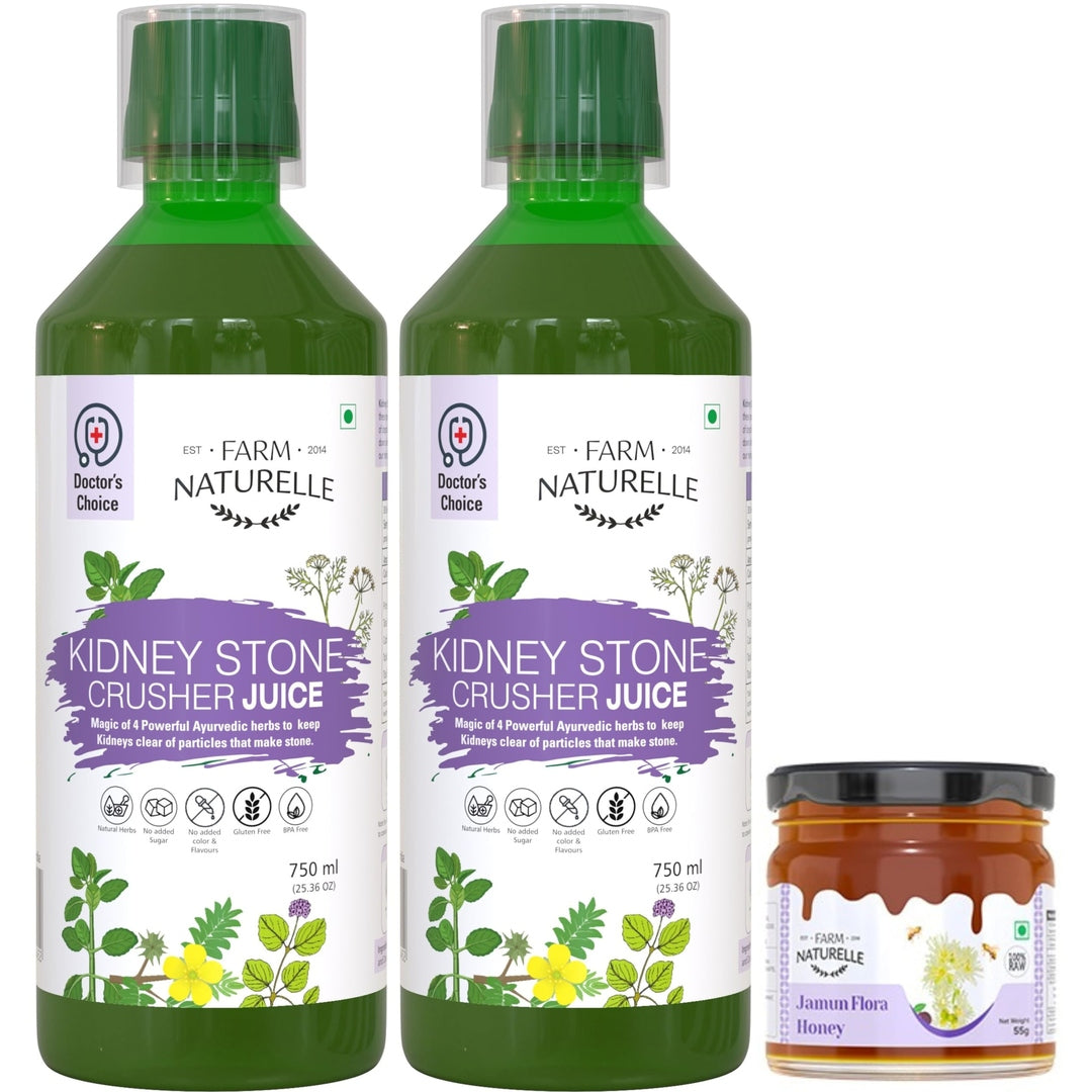 Farm Naturelle Patharchatadi Juice | Kidney Stone Crusher-Breaker Juice | Dissolve Or Break Stone, Patharchatta, Gorju Beej, Punarnava Bark & Ajwain Blend Of Ayurvedic Herbs For Kidney (750ml Pack of 1)