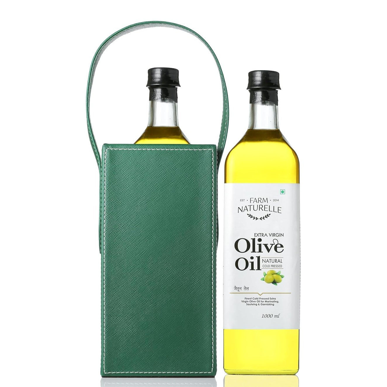 Farm Naturelle Extra Virgin Olive Oil 100% Pure, Natural Extra-Virgin Oil extracted by pressing the finest Spanish Olives (1000 Ml)