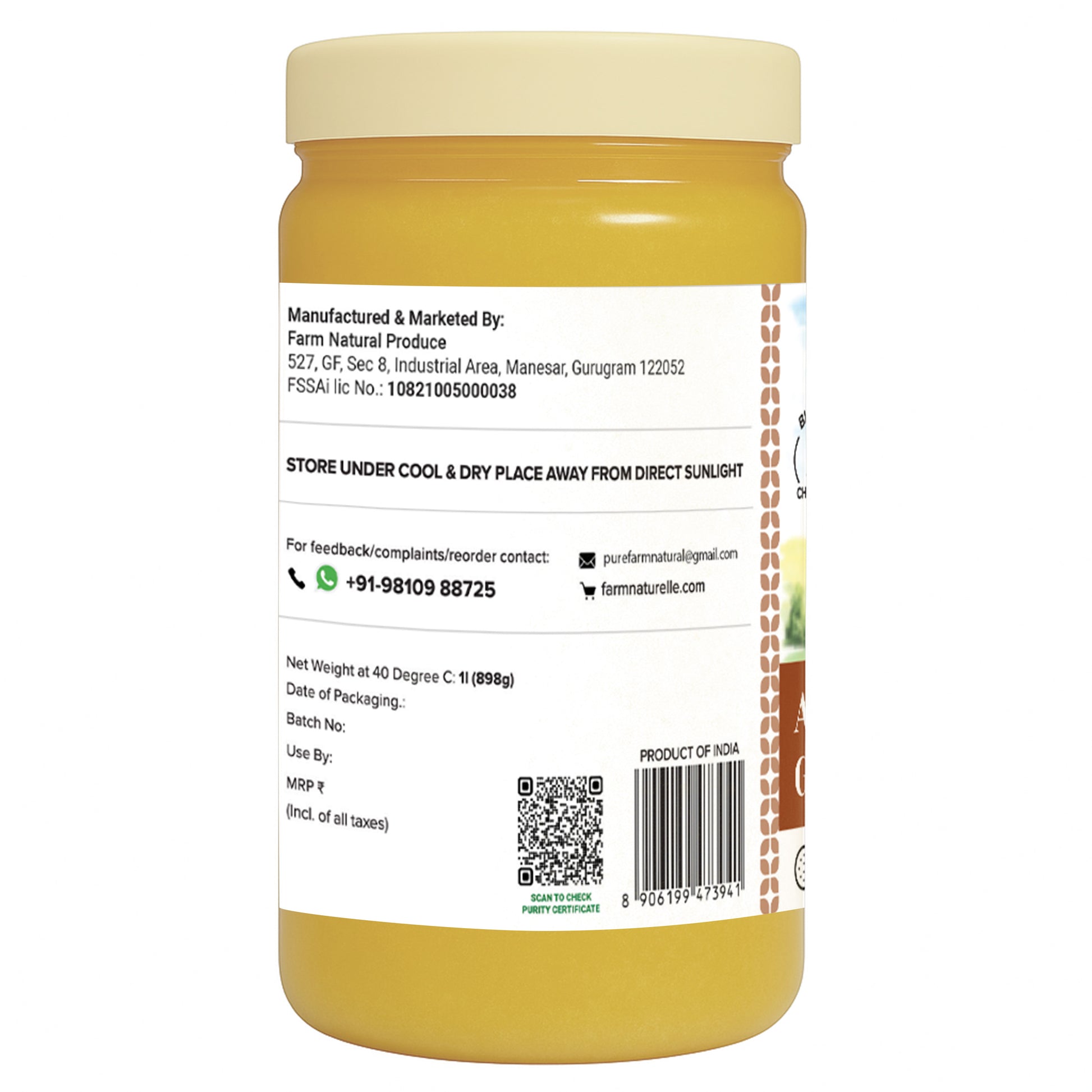 Desi Gir Cow A2 Bilona Ghee