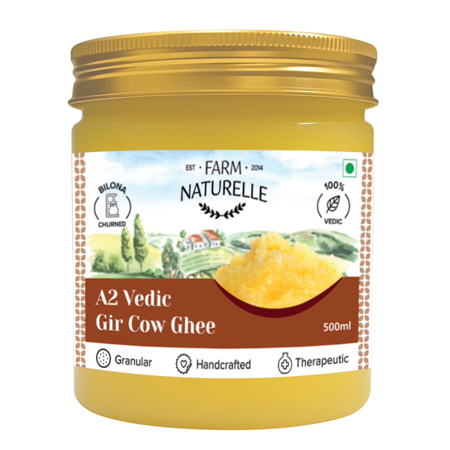 Desi Gir Cow A2 Bilona Ghee – Hand-Churned, Grainy & Aromatic