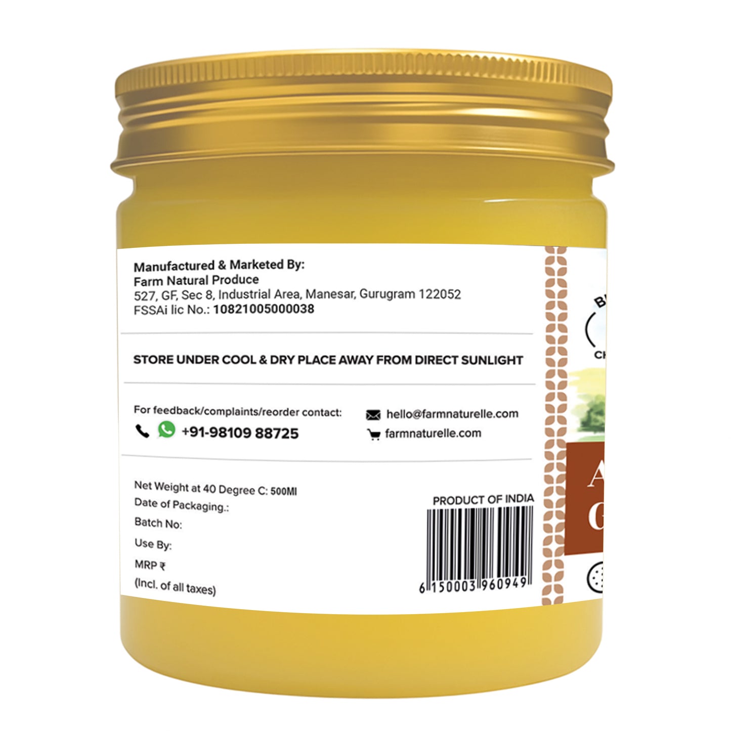 Desi Gir Cow A2 Bilona Ghee – Hand-Churned, Grainy & Aromatic