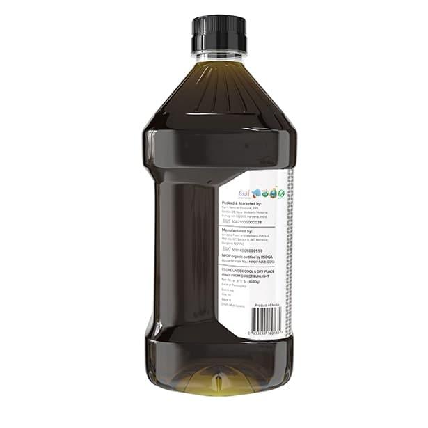 Organic Cold Pressed Black Mustard Oil for Cooking | Good for heart health | Pure Oil For Roasting, Frying, Baking All type of Cuisines - Farm Naturelle
