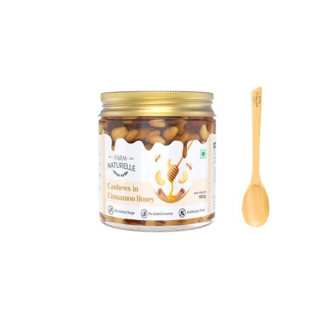 Cashew in Cinnamon Honey - Farm Naturelle