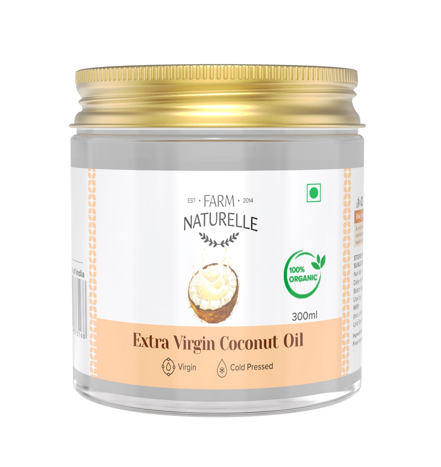 Extra Virgin Coconut Oil - Organic and Edible for Cooking