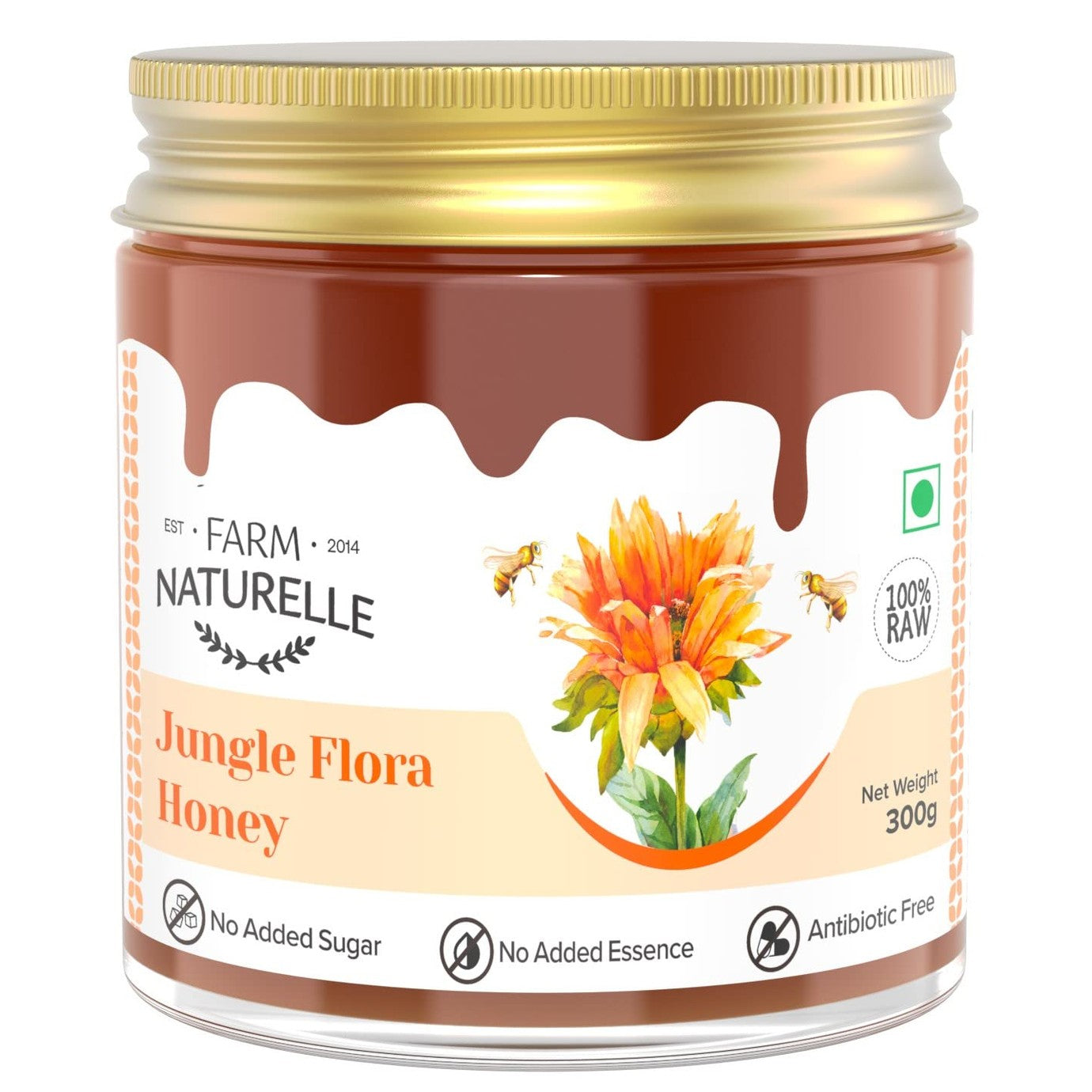 Farm Naturelle Honey Value Combo featuring Tulsi and Jungle Honey trio, showcasing jars of honey in natural packaging, highlighting the purity and benefits of these organic honeys.