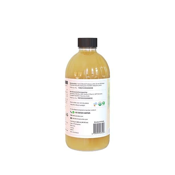 Organic Apple Cider Vinegar with Mother and Infused Ginger & Garlic - Farm Naturelle