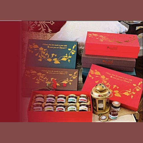 Finest Honey Gift Set - 10 Assorted Bottles of Pure Honey