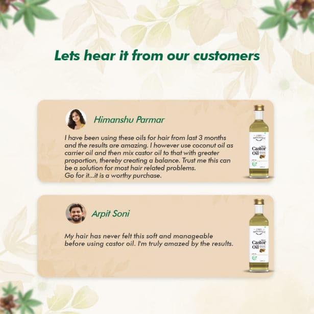 100% Pure Natural Organic Castor Seed Oil (Hindi-Arandi Oil) - Farm Naturelle