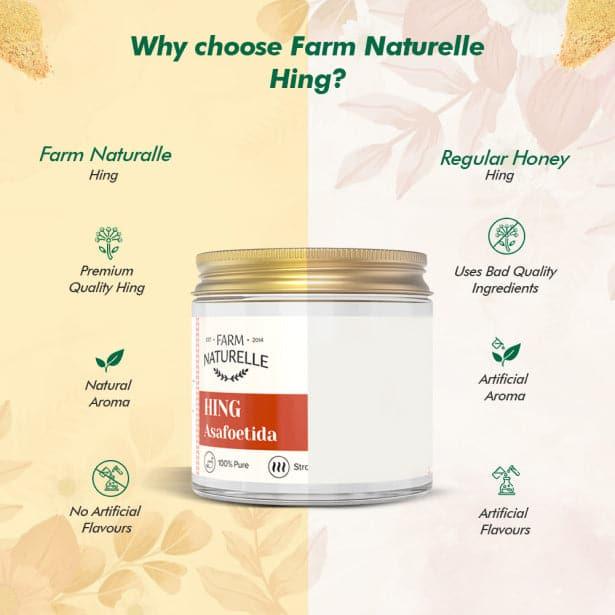 Strongest Aromatic Hing (Asafoetida from Kazakhthan)-100% Pure and Natural Heeng - Farm Naturelle