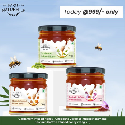 Infused Honey Pack of 3 – Natural & Pure