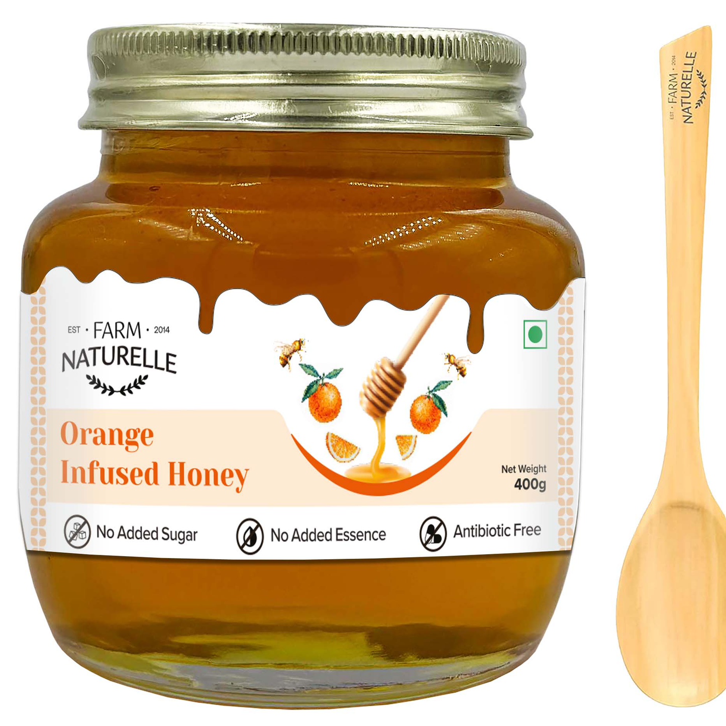 Orange Zest & Cardamom Spice Honey Combo - 400gm X 2pcs