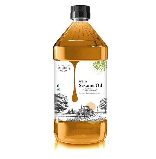        White Sesame Oil Cold Pressed | Sesame Oil | Farm Naturelle
