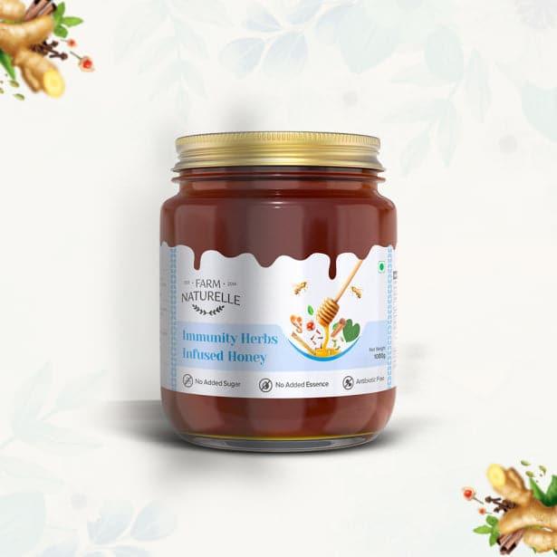 Immunity Herbs Infused Honey - Farm Naturelle 