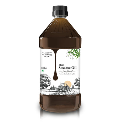 Wood Cold Pressed Black Sesame Oil - 100% Pure Til Ka Tel