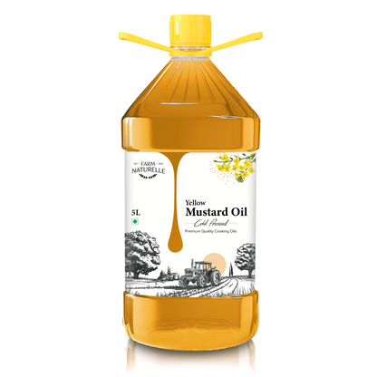 Pure Mustard Oil | Wood-Pressed Yellow Mustard Oil