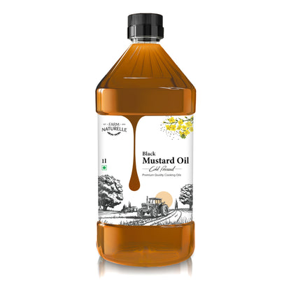 Pure Wood Pressed black Mustard Oil – Best Oil for High-Heat Cooking