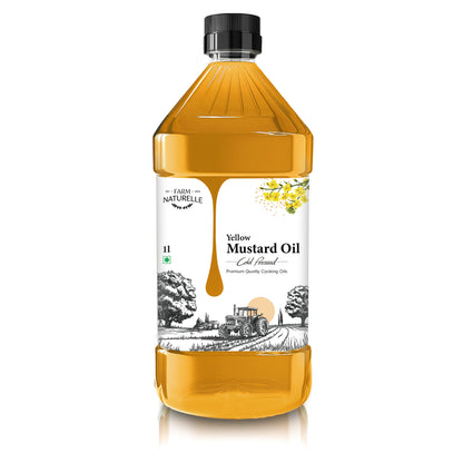 Pure Mustard Oil | Wood-Pressed Yellow Mustard Oil