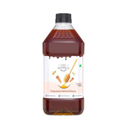 Cinnamon Flower Wild Forest Honey |And a Wooden Spoon | 100% Pure & Natural Ingredients Made Delicious Honey | No Artificial Color | No Added Sugar | Lab Tested Cinnamon Honey - Farm Naturelle 