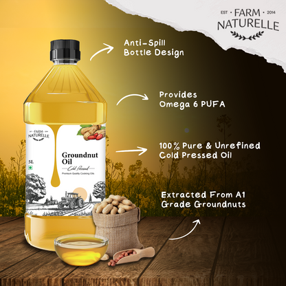 Cold Pressed Groundnut Oil – Pure & Natural for Cooking Oil