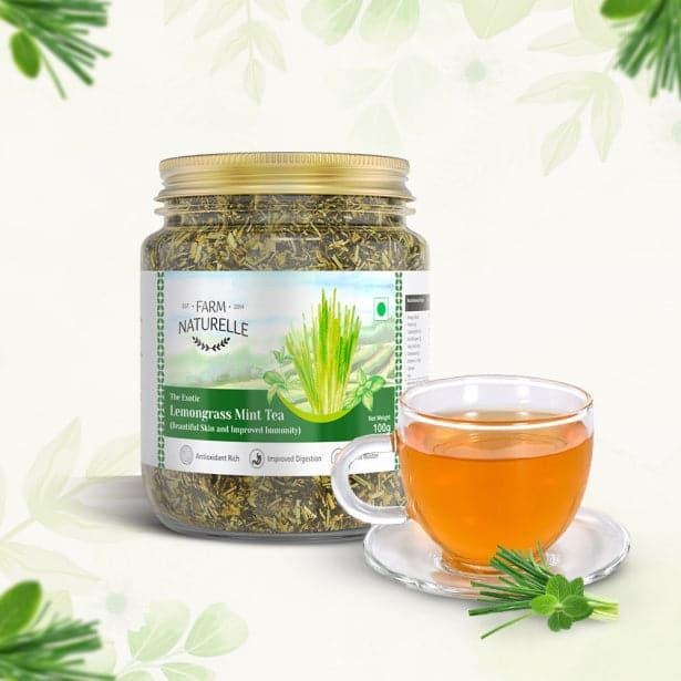 Lemongrass Mint Green Tea - Farm Naturelle 