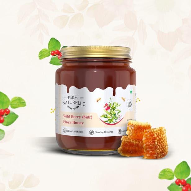 Berry Flora HoneyWild Berry Forest Honey | 100% Pure and Natural | Unprocessed | Highly Nutritious | Rich in Antioxidants | No Artificial Color & Sugar - Farm Naturelle 