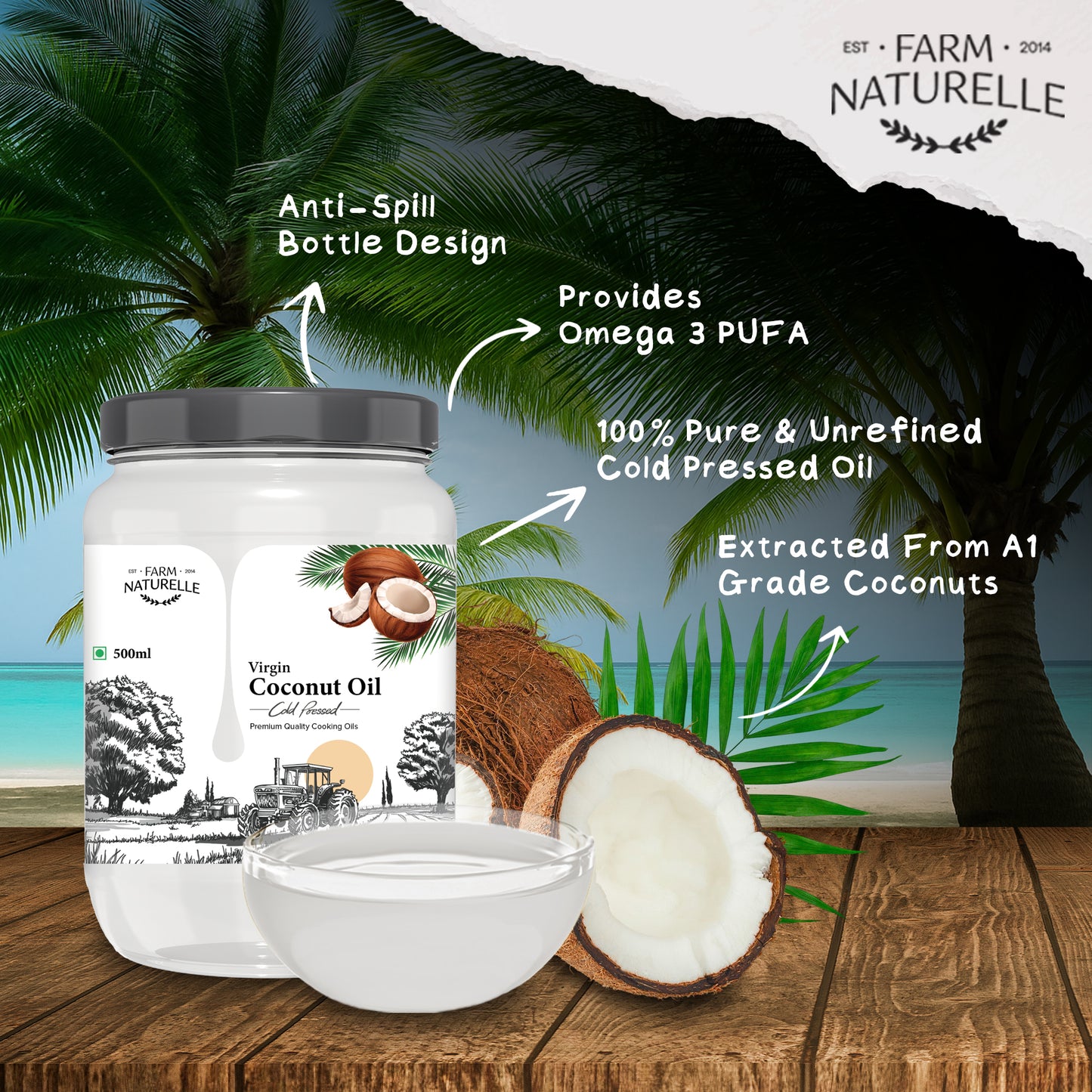 Pure Cold Pressed Coconut Oil – Fresh from Nature to You