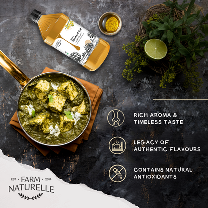 Pure Mustard Oil | Wood-Pressed Yellow Mustard Oil