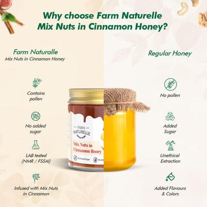 Mix Nut in Cinnamon Honey - Farm Naturelle 