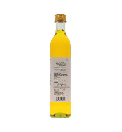 Farm Naturelle - 100% Pure Cold Pressed Flax Seed Oil (500ml) |Alsi Ka Tel in Glass Bottle for Cooking & Health Benefits