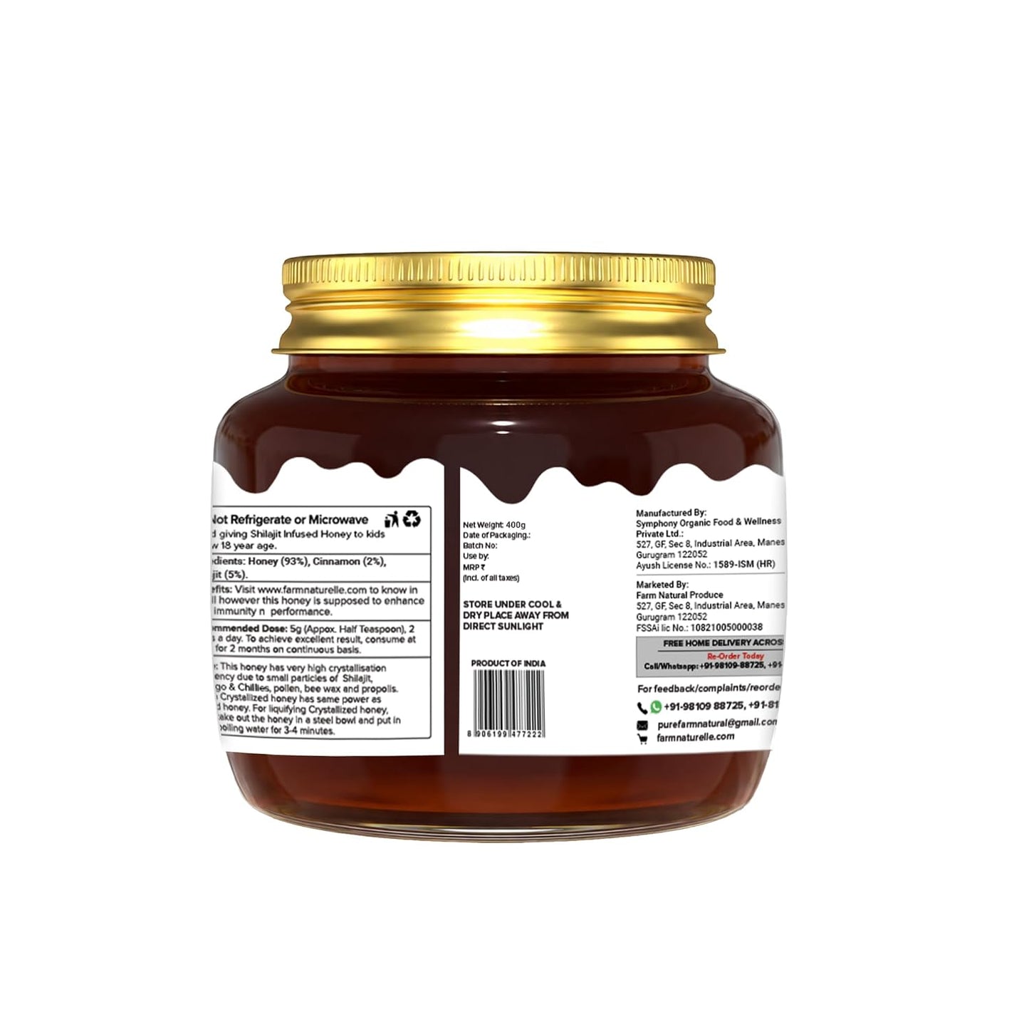Farm Naturelle Cinnamon Shilajit Honey 400g