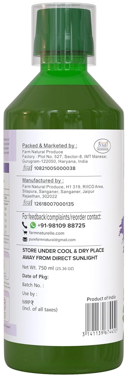 Farm Naturelle Patharchatadi Juice | Kidney Stone Crusher-Breaker Juice | Dissolve Or Break Stone, Patharchatta, Gorju Beej, Punarnava Bark & Ajwain Blend Of Ayurvedic Herbs For Kidney (750ml Pack of 1)